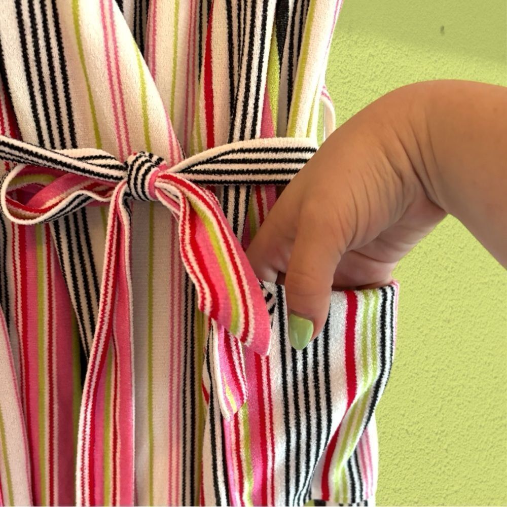 Vintage striped terry robe swim cover - Picture 5 of 9